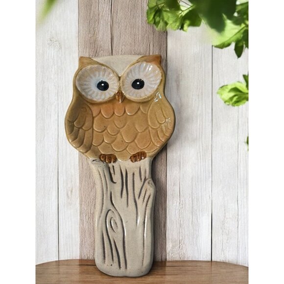 Cracker Barrel Ceramic Owl Spoon Rest - Picture 1 of 8